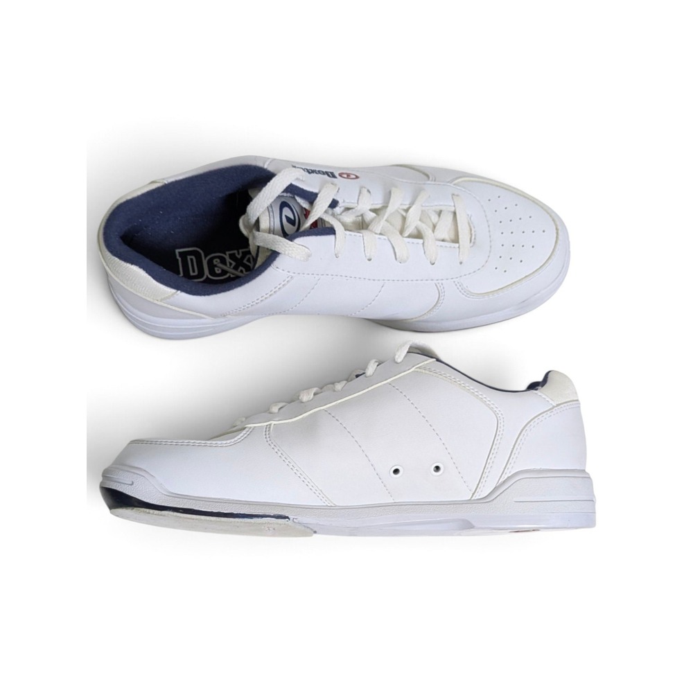 Dexter Ricky II White Navy Bowling Shoes Men's US 8 Medium Preowned